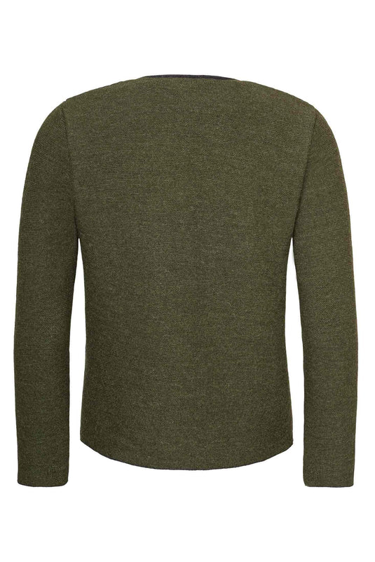 Herren Strick-Janker - oliv