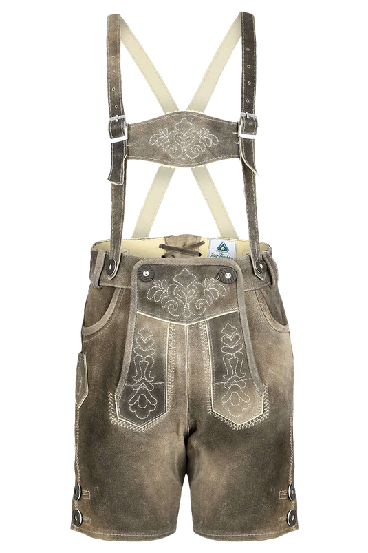 Kinder Lederhose Kurz - schiefer